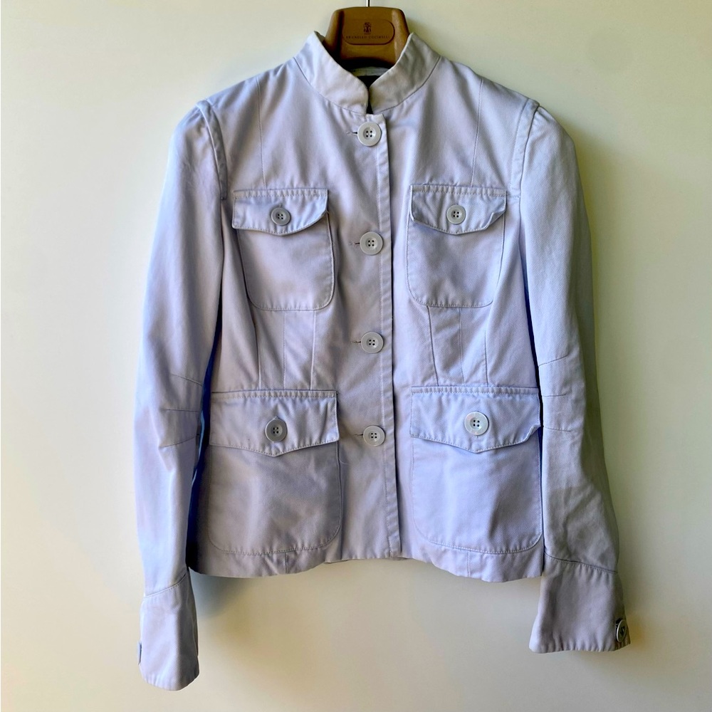 Marc Jacobs Dove Blue Utility Jacket, size 10 (8)